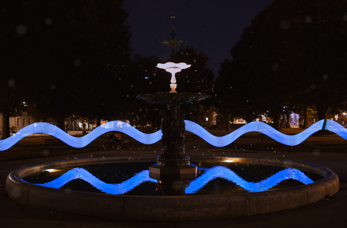 Greg O'Connor Lincoln Park Fountain Light Painting